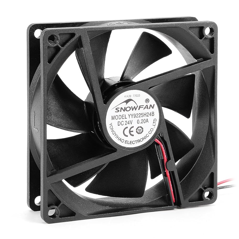 Amazon | uxcell 冷却ファン DC 24V 0.20A 92mm x 92mm x 25mm 7